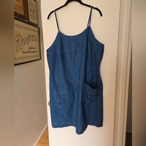 90s Denim Strappy Romper